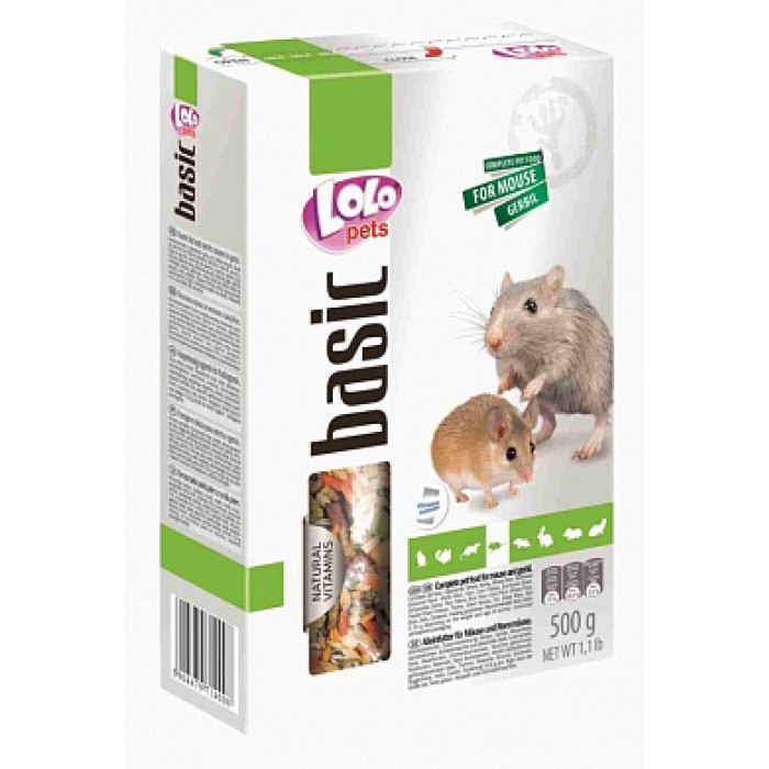 "Lolopets" Корм для мышей 500г 